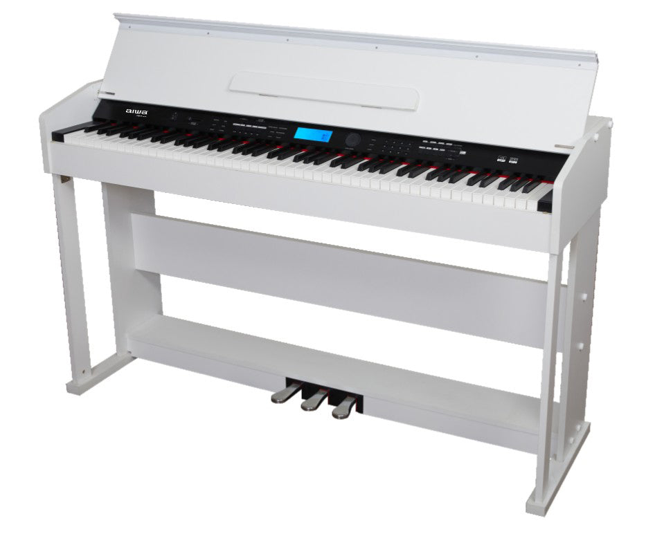 AIWA. Digital Piano White 88-Key with Touch Response- AWMP2008W
